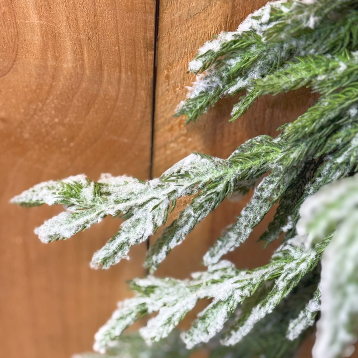 52" Snowy Norfolk Pine Garland
