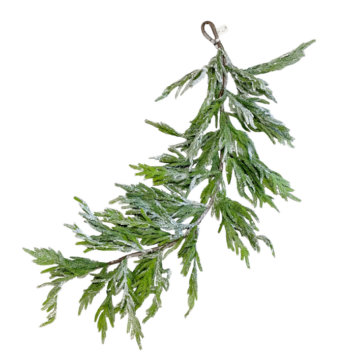 52" Snowy Norfolk Pine Garland