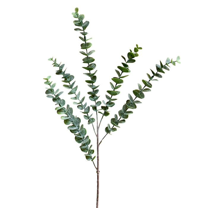 28" Green Eucalyptus Spray with 5 Branches