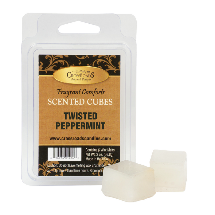 Crossroads Scented Wax Cubes - Twisted Peppermint