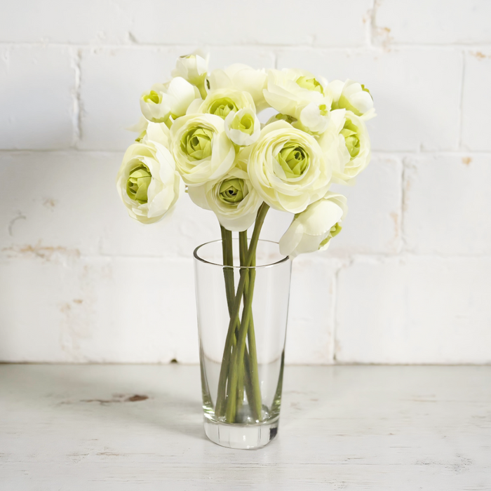 11" Green Ranunculus Bundle