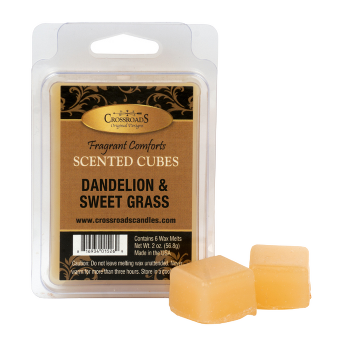 Crossroads Scented Wax Cubes - Dandelion & Sweet Grass