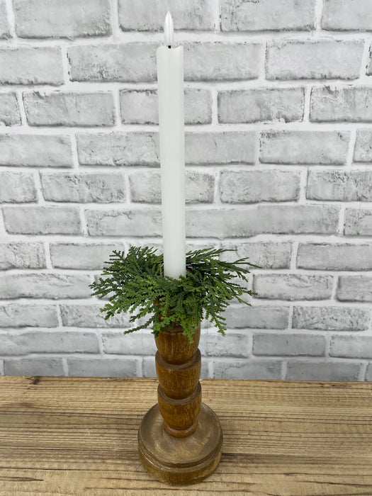 6" Northern White Cedar Candle Wreath