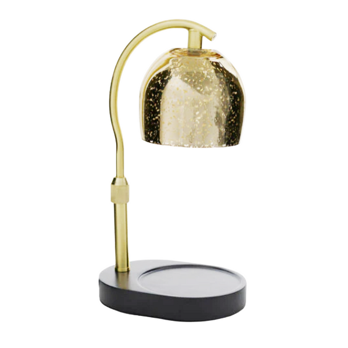 Mercury Glass Lamp Candle Warmer - Gold with Timer