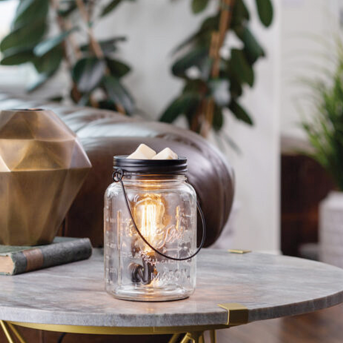 Vintage Bulb Illumination Fragrance Warmer - Mason Jar
