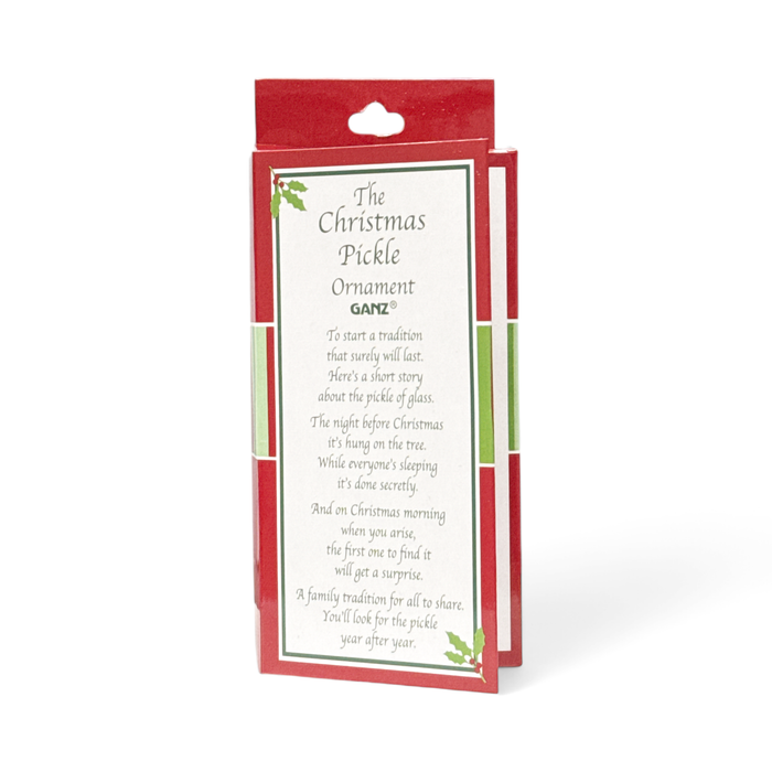 Glass Pickle Ornament in Gift Box
