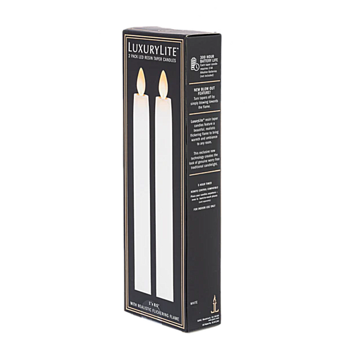 Luxury Lite Flameless Taper Candle-set of 2