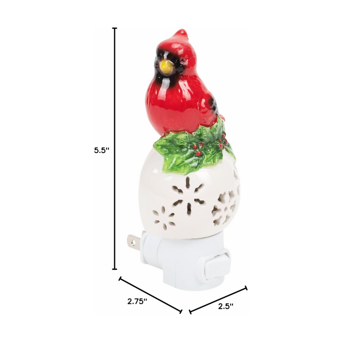 Ceramic Cardinal Night Light