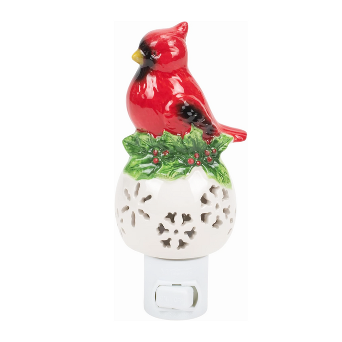 Ceramic Cardinal Night Light