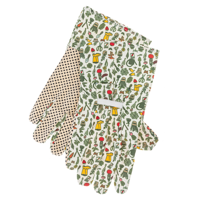 Garden Pattern Gardening Gloves - 1 Pair