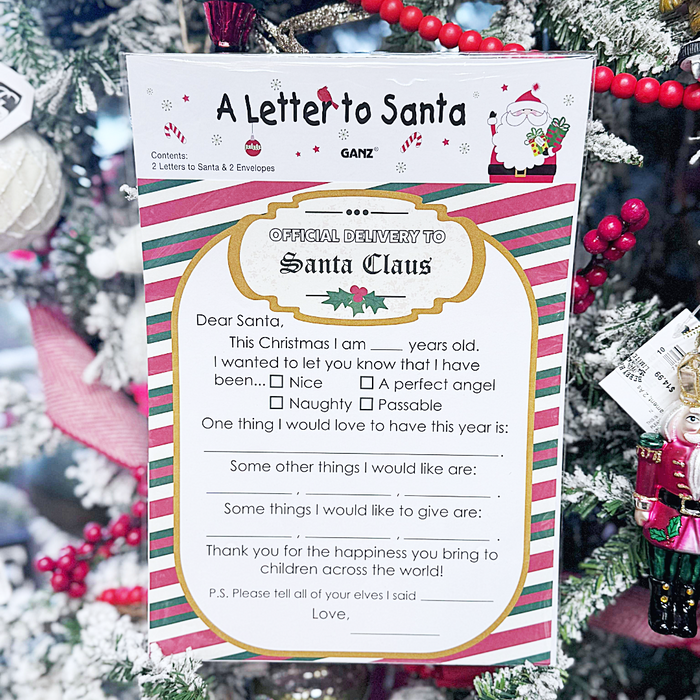 A Letter To Santa - 2 Letters & 2 Envelopes