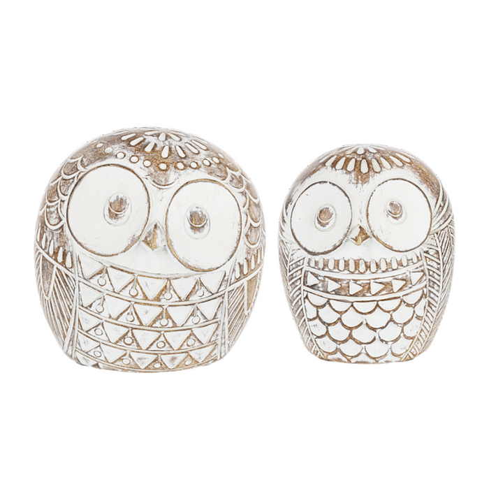 Carved Owl Figurine - Small