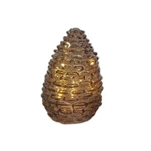 6" Glass LED Pinecone