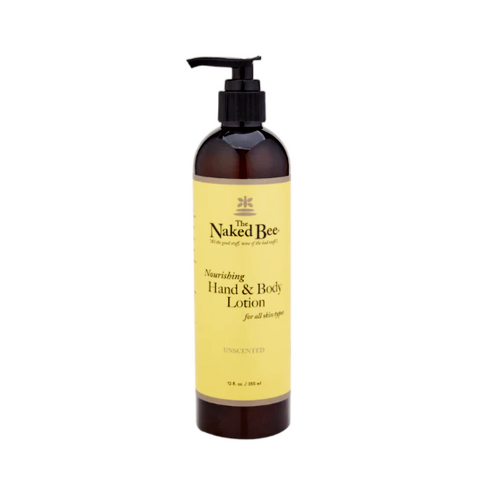 Naked Bee - 12oz Unscented Hand And Body Lotion Pump