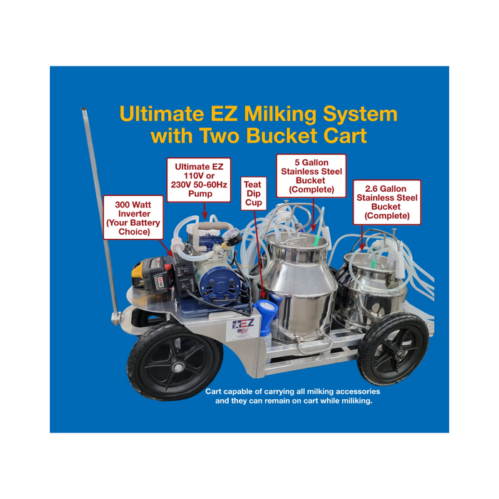 Double Milker Cart- Udderly EZ