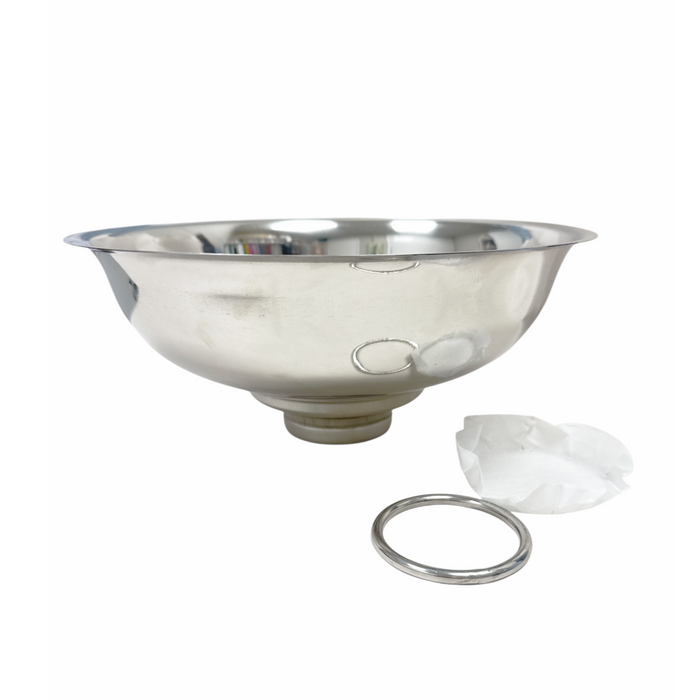 Medium Stainless Steel Milk Strainer for 4/16" Filters