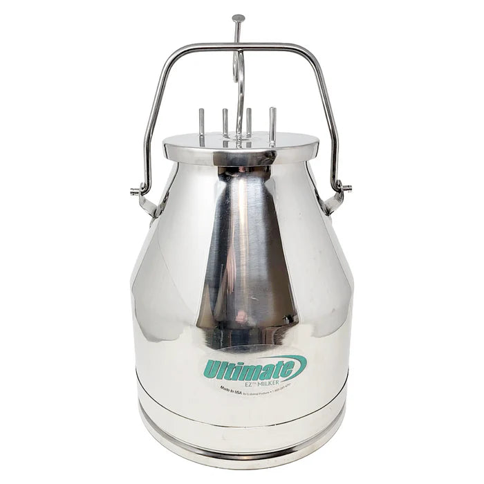 Ultimate EZ Bucket Milker - Replacement 5 gal Stainless Steel Bucket With Attachments