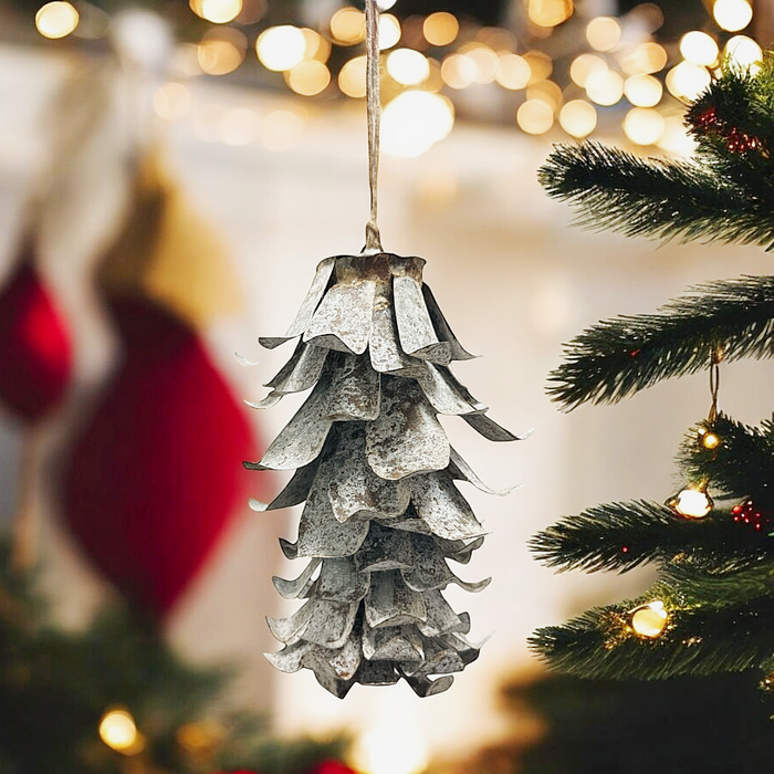 Large Iron Pinecone Ornament