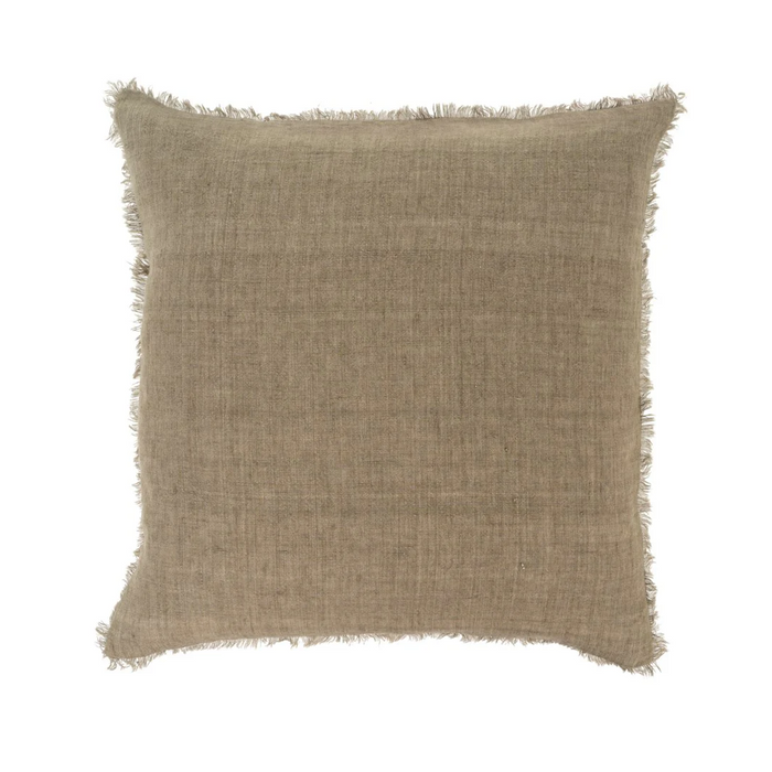 24x24 Lina Linen Pillow - Mink