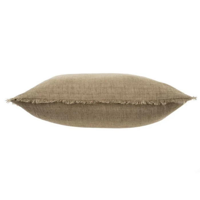 24x24 Lina Linen Pillow - Mink