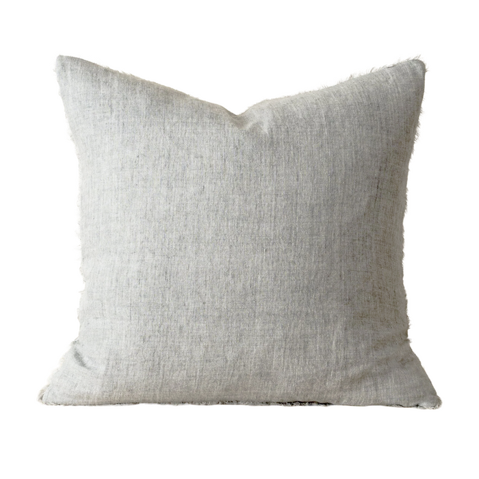 24x24 Lina Linen Pillow - Grey