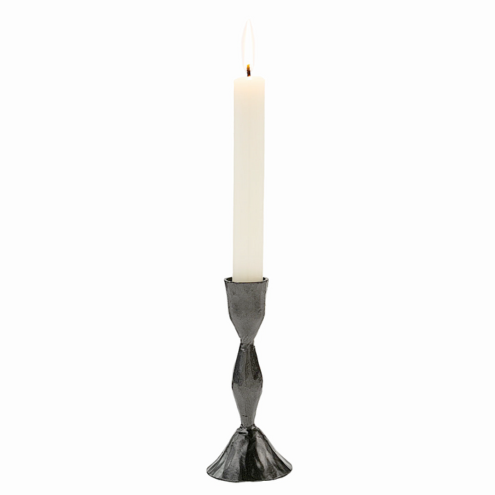 Zora Forged Candlestick Large - Gunmetal