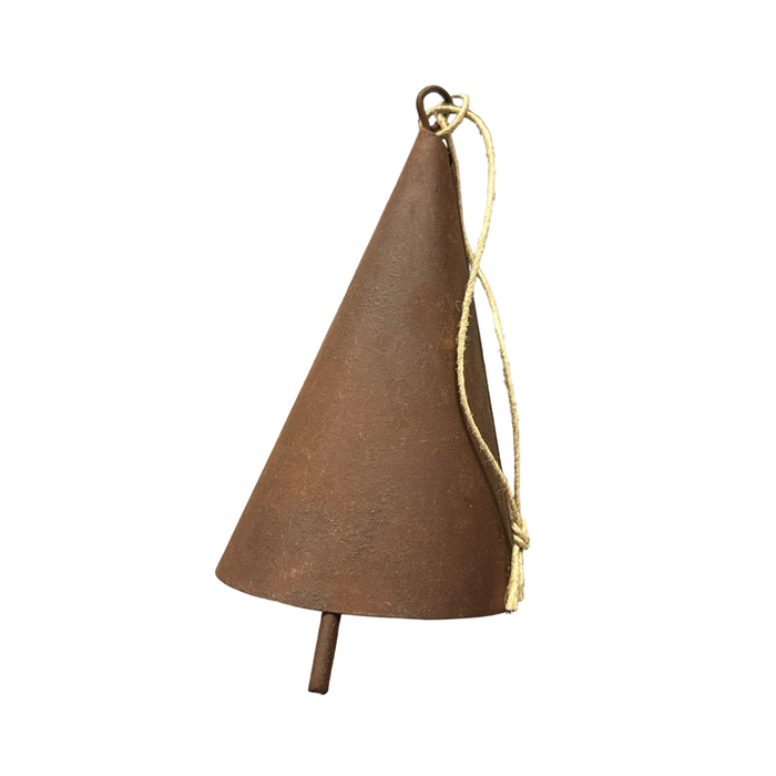 Vintage Cow Bell Large - Rust