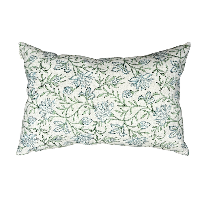 16x24 Carolina Block Print Pillow - Blue