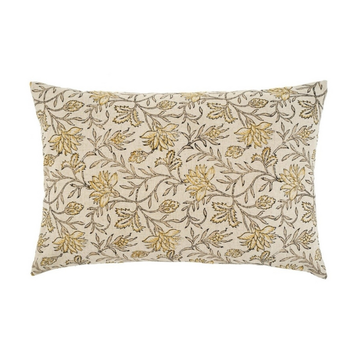 16x24 Carolina Block Print Pillow - Yellow