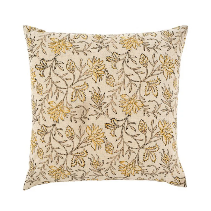 20x20 Carolina Block Print Pillow - Yellow