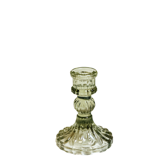 Small Palazzo Glass Candle Holder - Ash