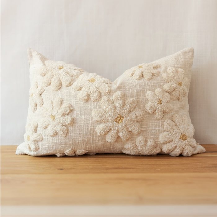 16x24 Tufted Daisy Pillow