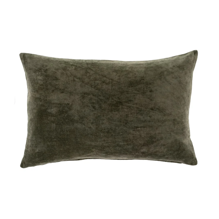 16x24 Vera Velvet Pillow - Midnight Green