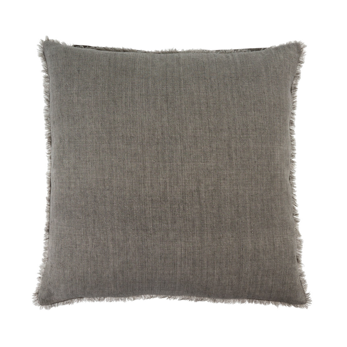 24x24 Lina Linen Pillow - Warm Grey