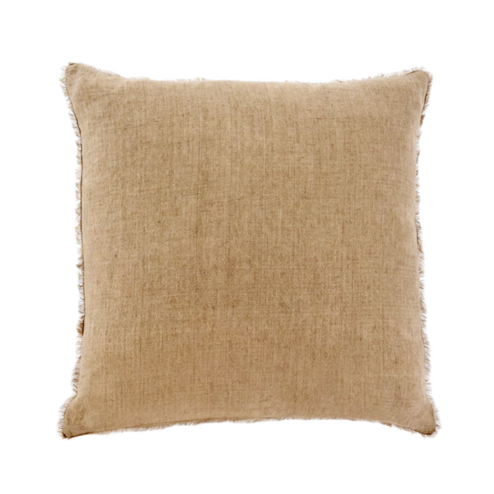 24x24 Lina Linen Pillow - Hazelnut