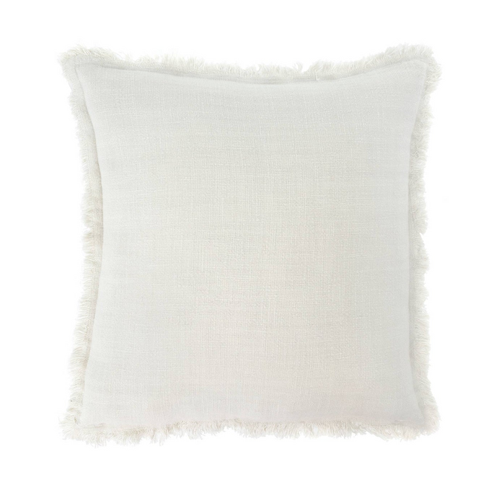 20x20 Frayed Edge Pillow -  Ivory