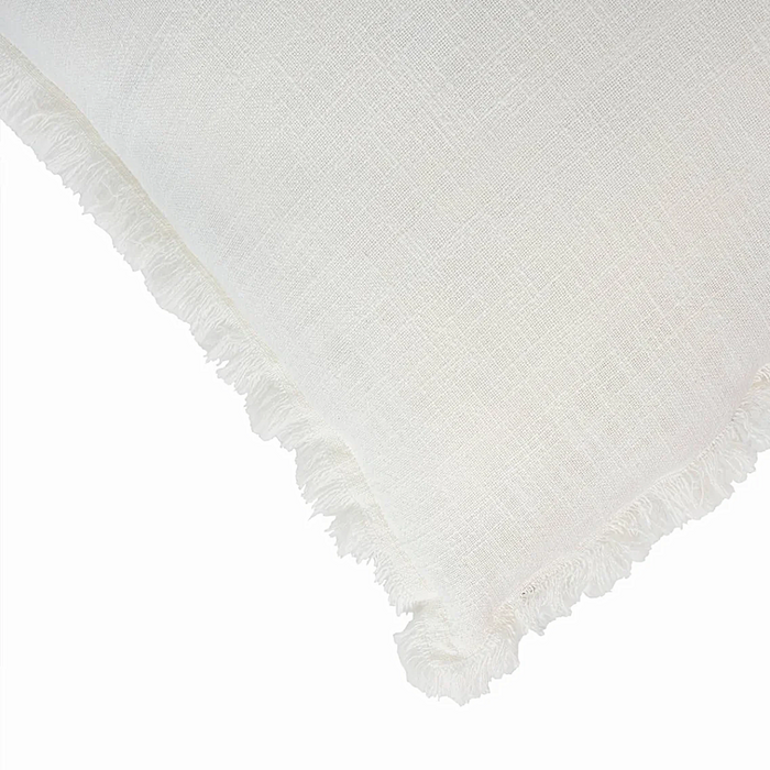 20x20 Frayed Edge Pillow -  Ivory