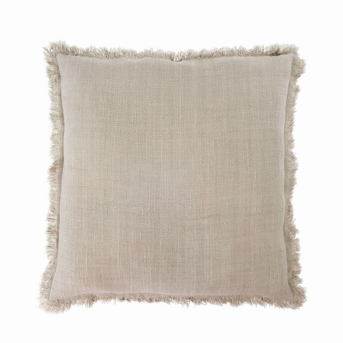 20x20 Frayed Edge Pillow -  Light Grey