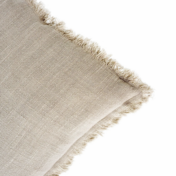 20x20 Frayed Edge Pillow -  Light Grey