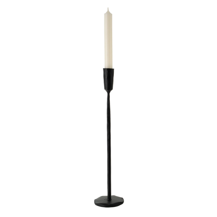 Luna Forged Candlestick Large - Black