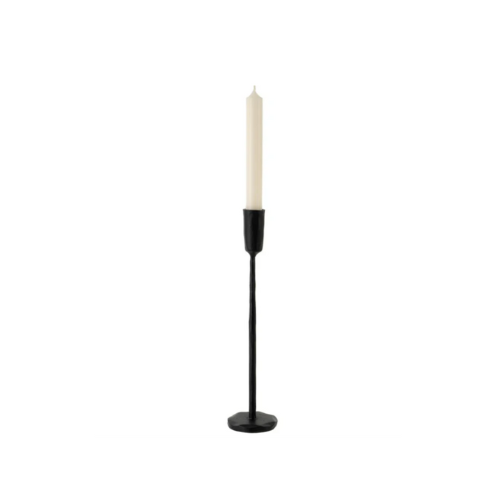 Luna Forged Candlestick Medium - Black