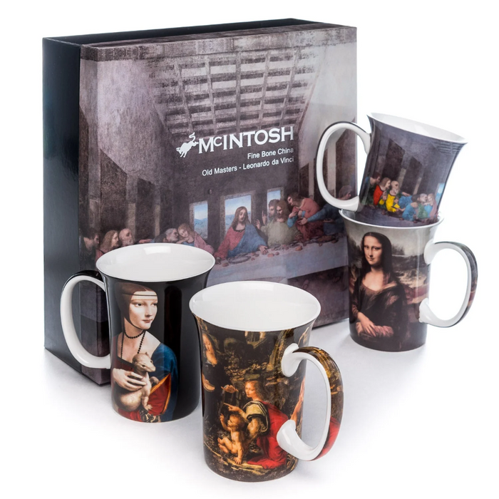 Davinci Boxed Set of 4 Mugs