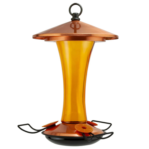 16 oz. Mid-Century Coppertop Oriole Feeder with hidden ant moat - AudubonBerry Hill - Country Living Products