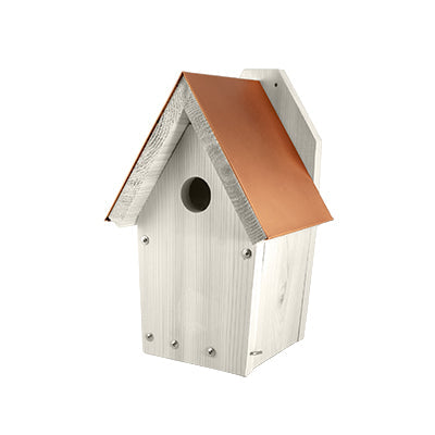 Nantucket White Coppertop Bluebird House - AudubonBerry Hill - Country Living Products