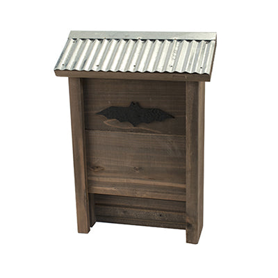 Rustic Farmhouse Bat House (Large) with Galvanized roof & bat accent - Rustic FaBerry Hill - Country Living Products