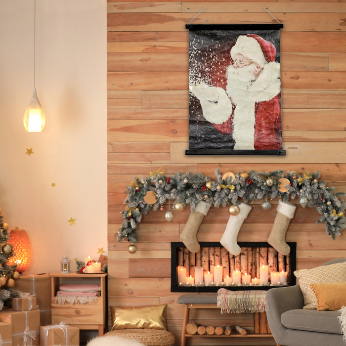 Crinkle Paper Wall Hanger - SANTA