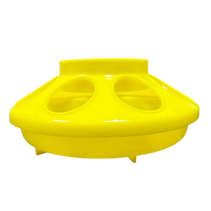 Plastic Quart Feeder Base - Yellow