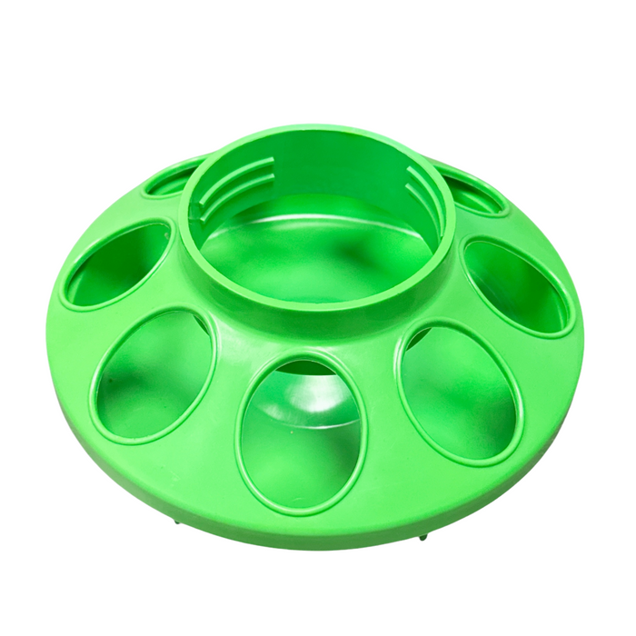 Plastic Quart Feeder Base - Green