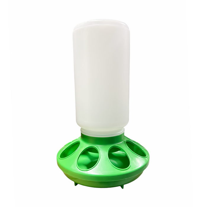 Plastic Quart Feeder Base - Green