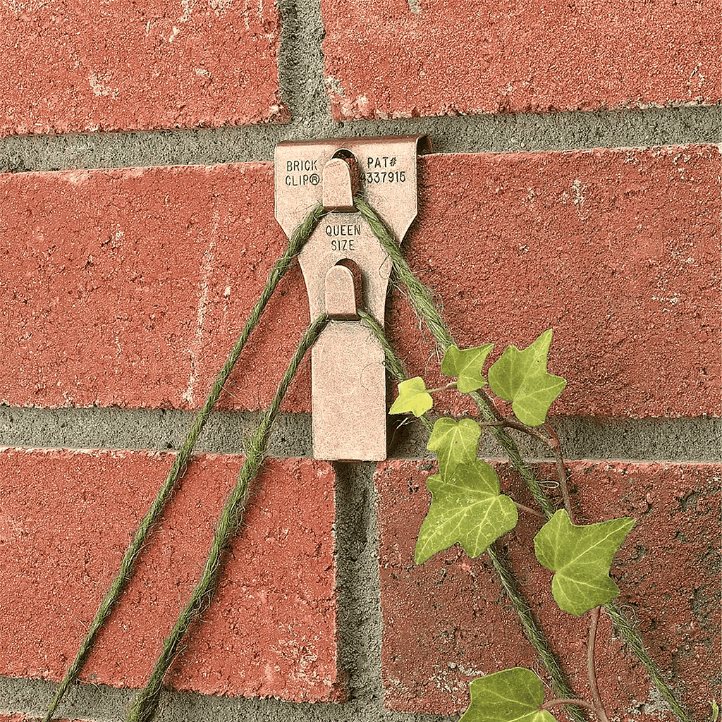 Brick Clip Queen Size (6-Pack) - Fits Bricks 2.5" To 2.75" High For Hanging Decor